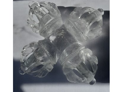 Doppel  Dorjee Bergkristal  9cm 2