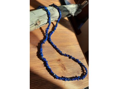 Lapis Lazuli korale/necklace/halskette sekani/chip stone 90cm