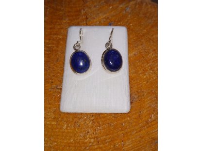 Lapis lazuli silver earring,30mm