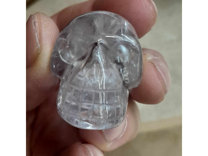 Skull Amethyst clear extra 3,5cm 2