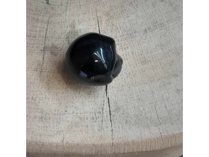 Lebka černy obsidian 3cm