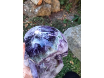 Schädel Fluorite Magnus 15cm speziel Geschliffen