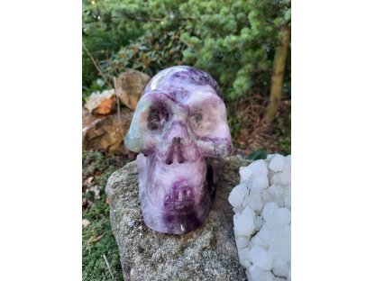 Schädel Fluorite Magnus 15cm speziel Geschliffen