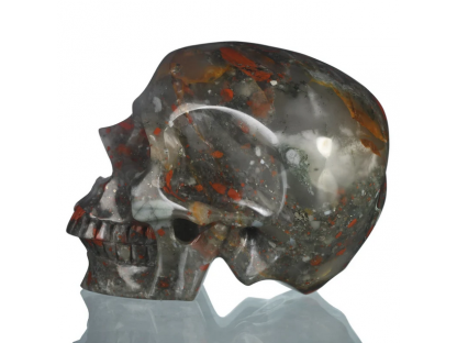 Skull Heliotrope/Chalcedon 12cm 2