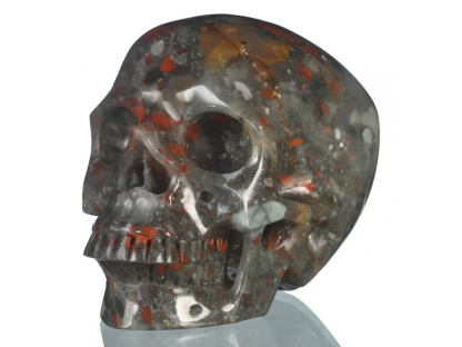 Skull Heliotrope/Chalcedon 12cm