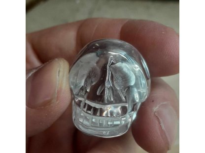 Skull crystal small one Extra 3,5cm  *clear *special grown in labour 