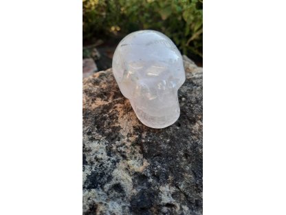 Skull Crystal with tourmaline 5cm