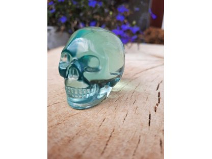 Blue Obsidian Skull 3cm 2
