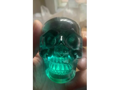 Skull Blue Obsidian realistik 6,5cm