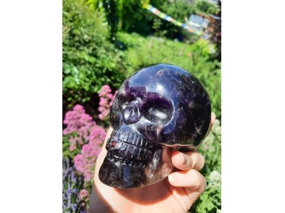 Skull Amethyst Dark extra 10cm XL 2