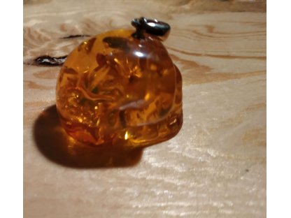 Silver pendant Amber rek.1,5cm