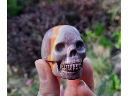 Skull Mookaite realistik 4,5cm 2