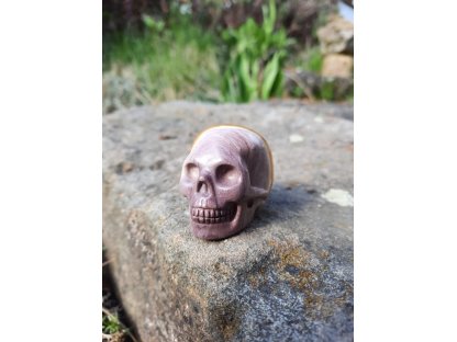 Lebka/Skull/Schädel /Jaspis /Jasper Mookaite 3cm Realistic
