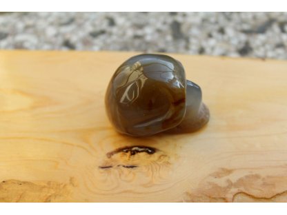 Lebka Karneol,45mm přirodni/natural nebarveni