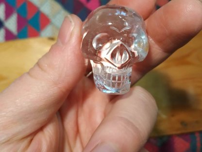 Lebka,Skull,Schädel Křistál 4,5 cm