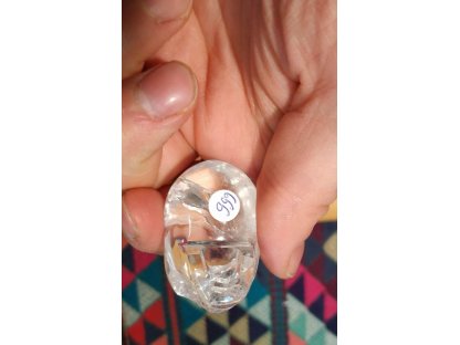 Lebka,Skull,Schädel Křistál 4,5 cm 2
