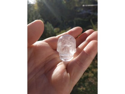 Lebka/Skull/Schädel  Křistál/Crystal /Berg Kristal 3.5cm