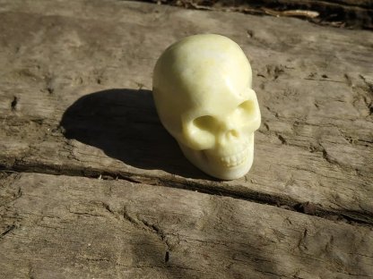 Lebka,Skull,Schädel Realistic Citron/Lemon Jade/Jadeid