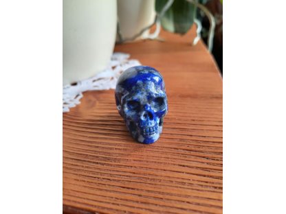 Skull Realistic Lapis Lazuli 3,5cm,Extra Quality 2