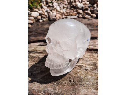 Lebka/Skull/Schädel  Realistik /Crystal/Křistál 12cm 2
