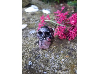 Lebka/Skull/Schädel Rhodonite 3cm 2