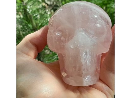 Lebka/Skull/Schädel Růženínu ,Rose quartz Skull 8cm 2
