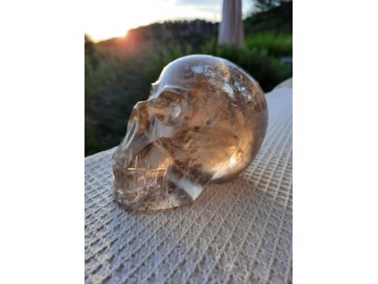 Skull Smokey quartz Brazilian 10cm