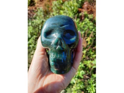 Lebka/Skull/Schädel Zeleny/Green Aventurine 10cm