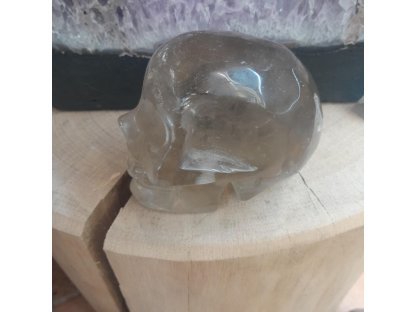 Lebka Zahněda křistál 10cm