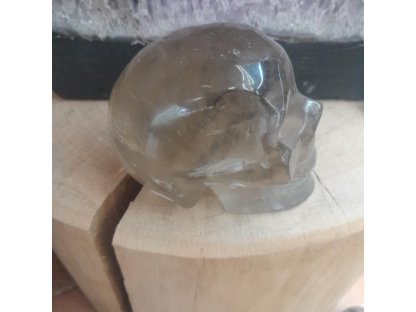 Lebka Zahněda křistál 10cm