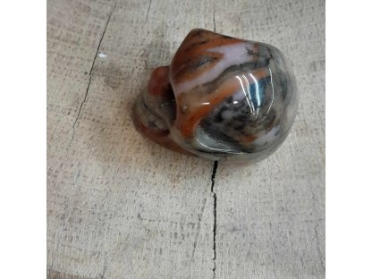 Skull Sunset Maple Tree Jasper 3cm