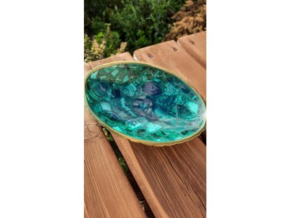 Malachite Bowl extra big one  16cm