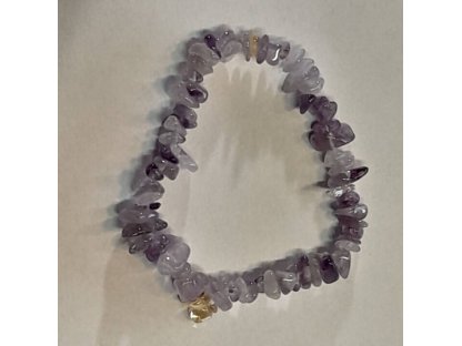 Náramek Amethyst světly sekani