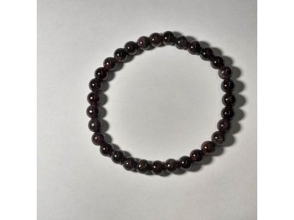 Náramek černy Tourmaline/Turmalin 4 mm 
