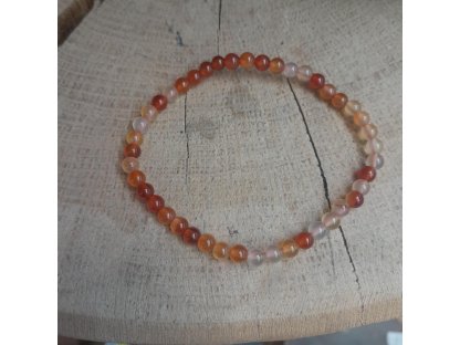 Náramek Karneol 4mm