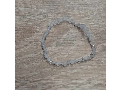 Bangle Moon stone  4mm  faceted