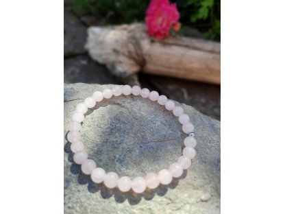 Armband Rosenquartz 4mm