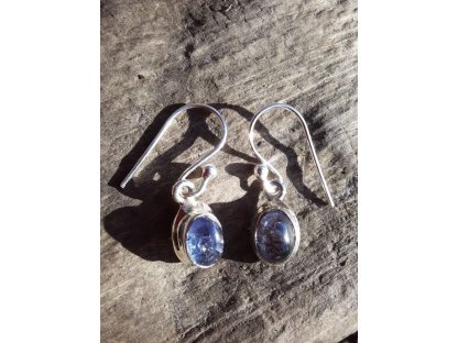 Naušnice střibro Tanzanite 2,6cm/Silver earrings/Ohrringe 2