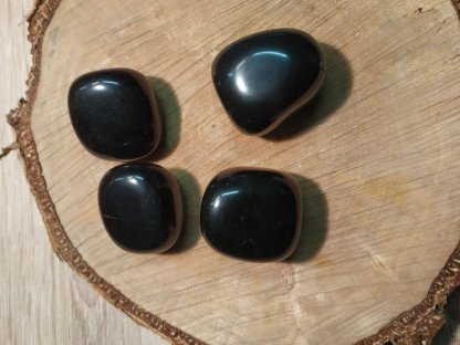 Obsidian Black tumble --30mm