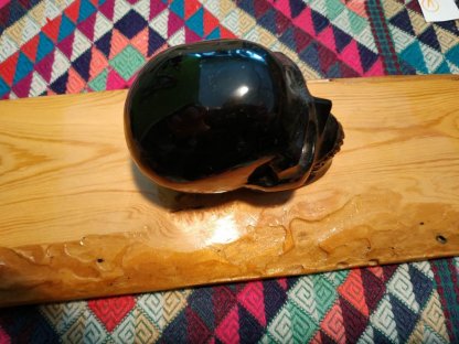 Black Obsidian Skull Realistic 8cm