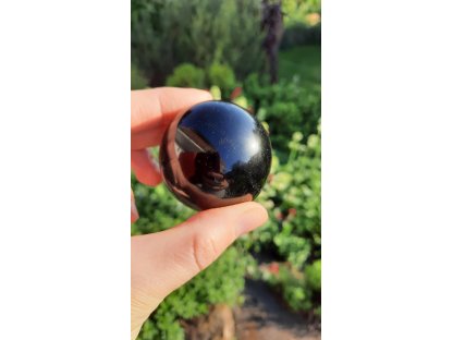Obsidian black Sphere 5.5cm 2