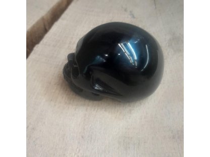 Obsidian * zlaty* Lebka Realistik 4,5cm 2