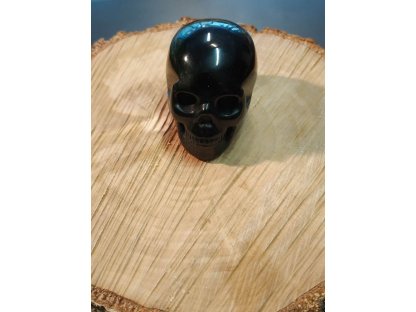 Obsidian Lebka,Skull,Schädel,Cranio Realistic 45mm