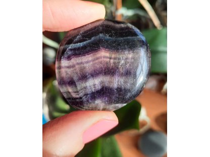 Plochy fialovy Fluorite 4cm