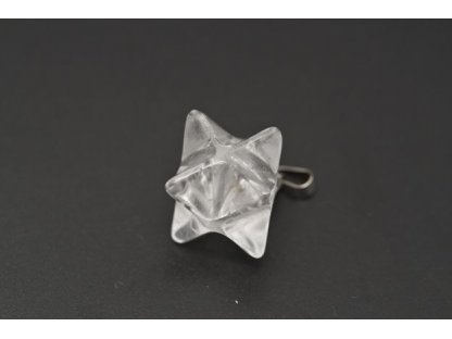 Anhänger merkaba - kleiner Kristal 1cm