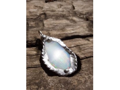 přívěšek,pendant,anhänger Bílý /White Opal 3cm