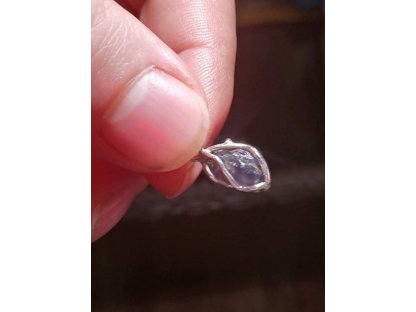 přívěšek,pendant,anhänger Tanzanite/Modry /Blue Zosiite 0,5cm