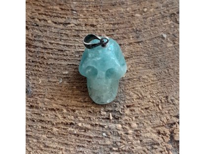 Silver hook skull Fluorite 1,5 cm rare