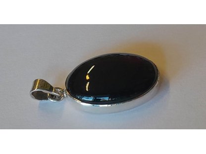 Anhänger Silber regebogen Obsidian 3cm