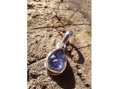 Pendant silver Tanzanite tear drop 1,7cm